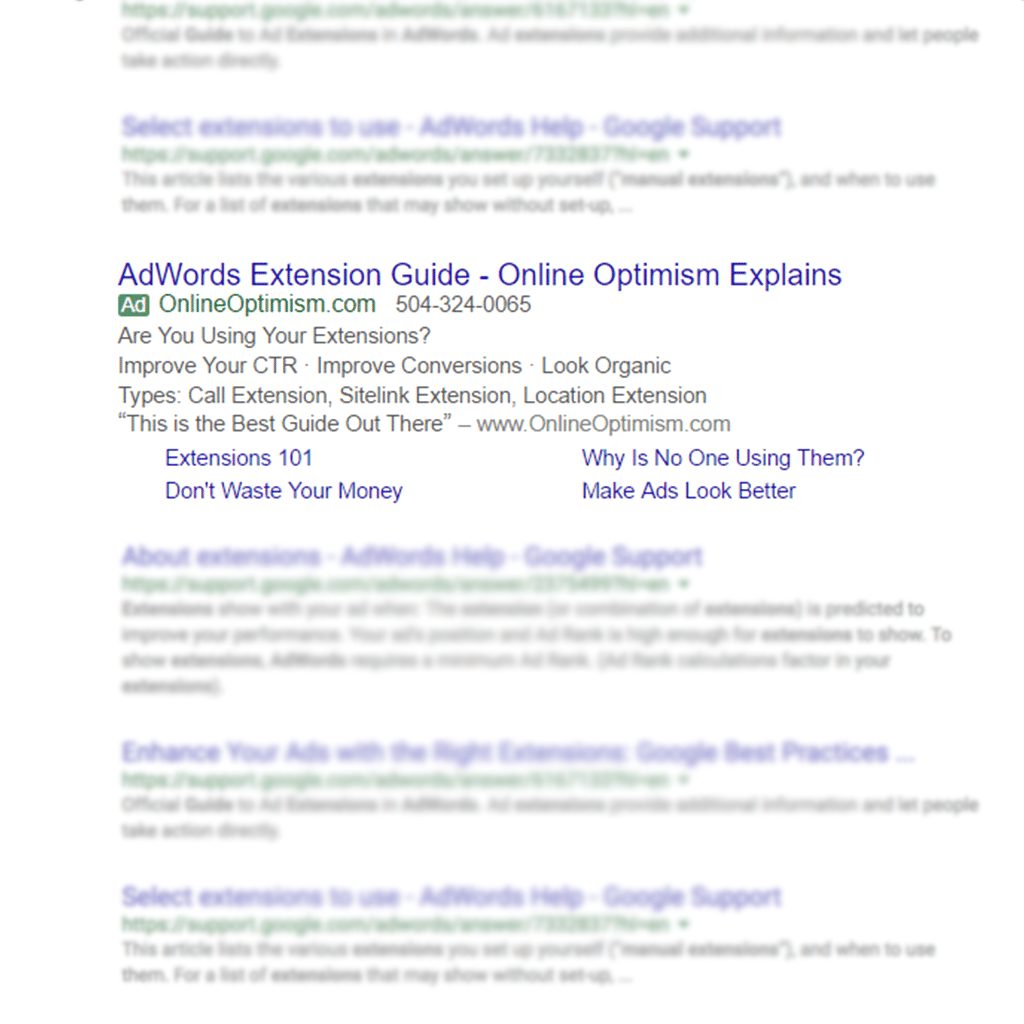 Adwords Extension