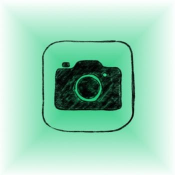 Sketch icon of camera
