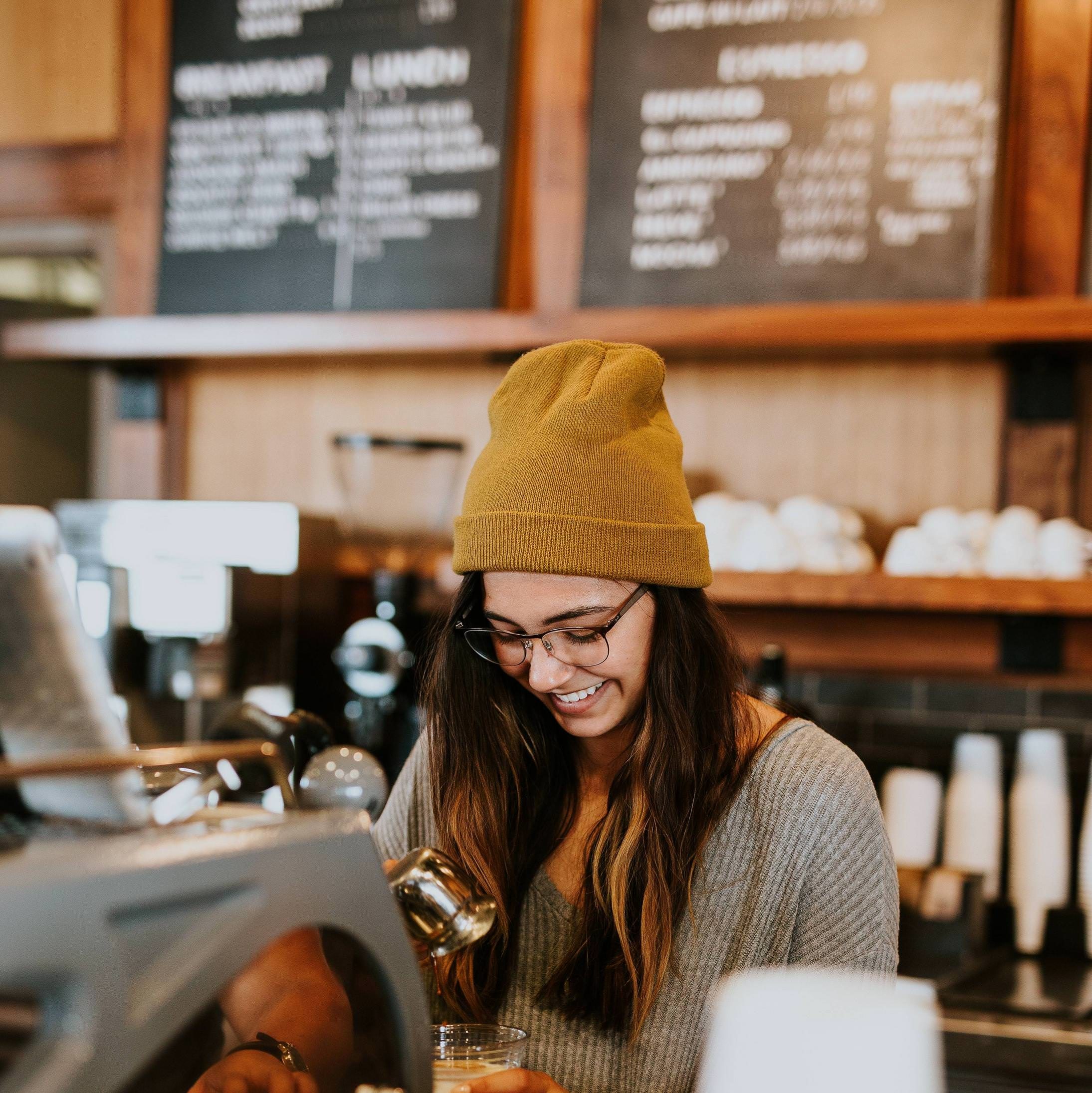 Our guide to tipping in New Orleans recommends you tip workers like this barista.