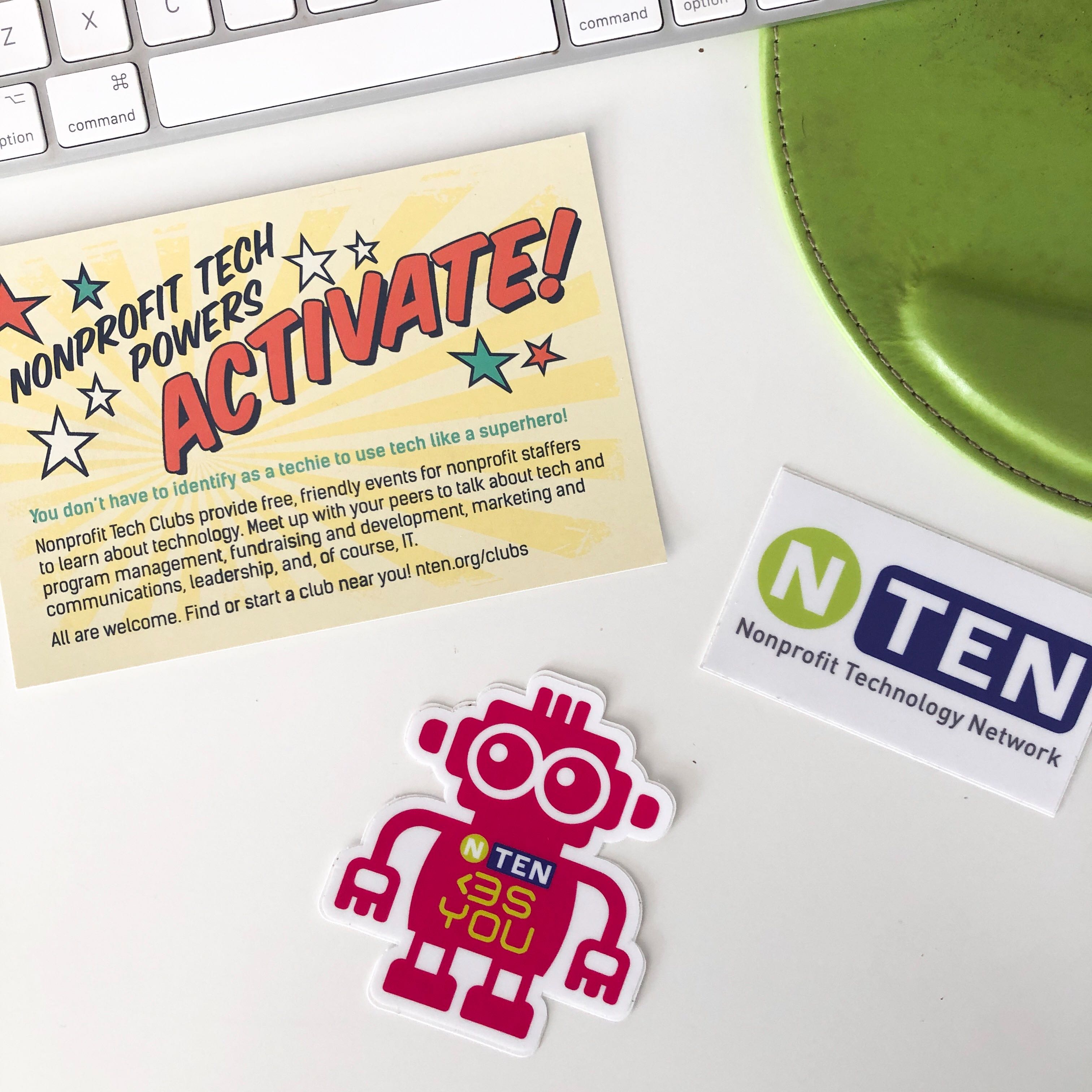 Nonprofit tech clubs promotional items. Learn about SEO for nonprofits and more through clubs like these and marketing agencies like Online Optimism.