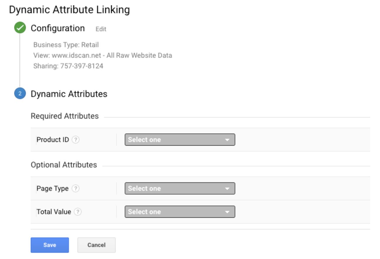 Dynamic Attribute Linking on Google Analytics
