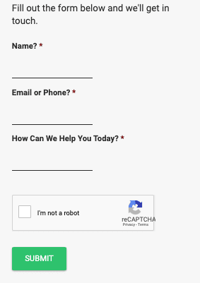 contact form