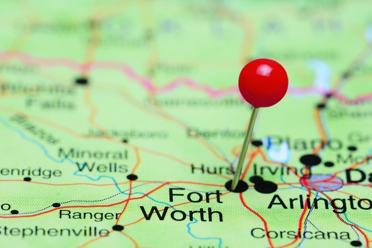 Fort Worth map