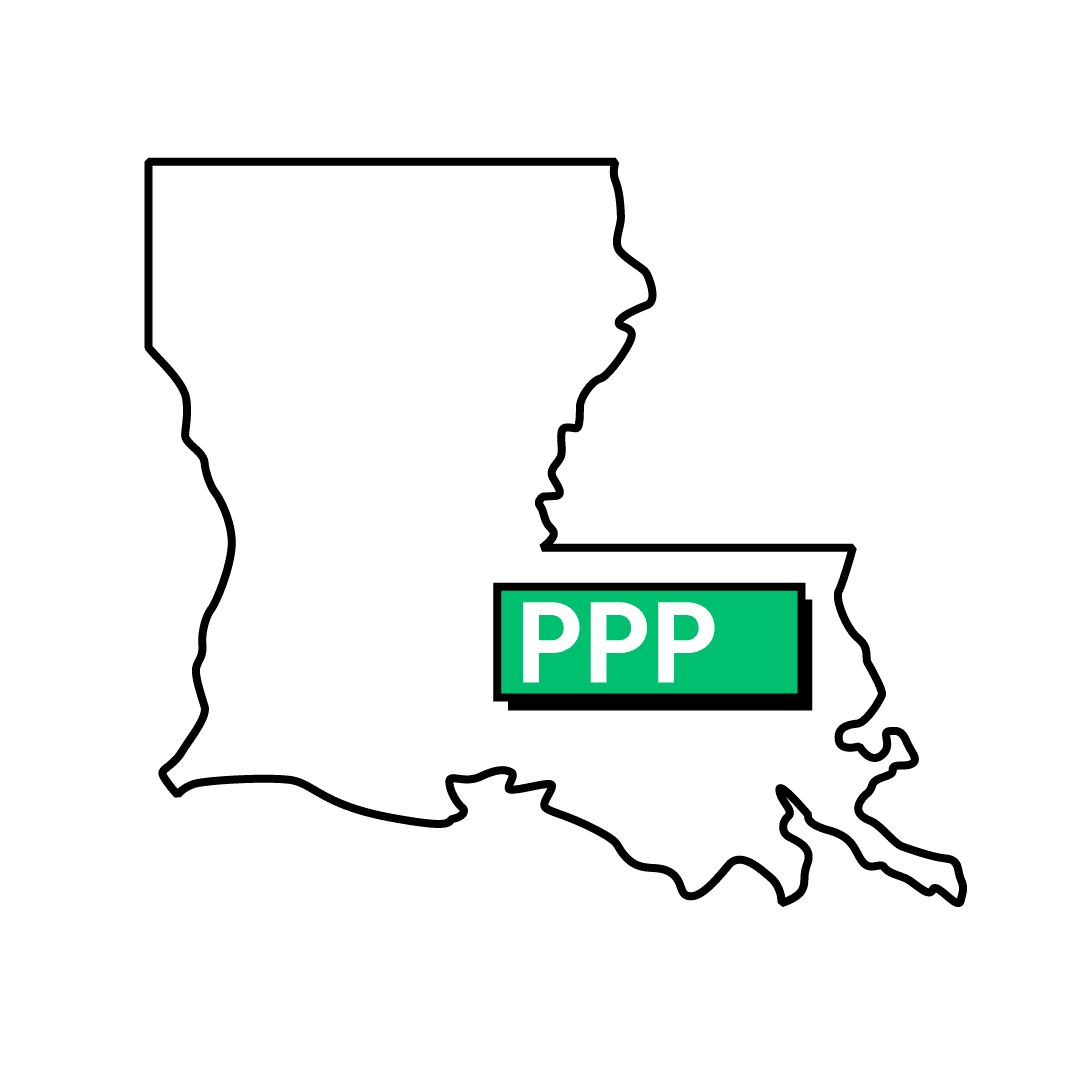 Louisiana icon with PPP