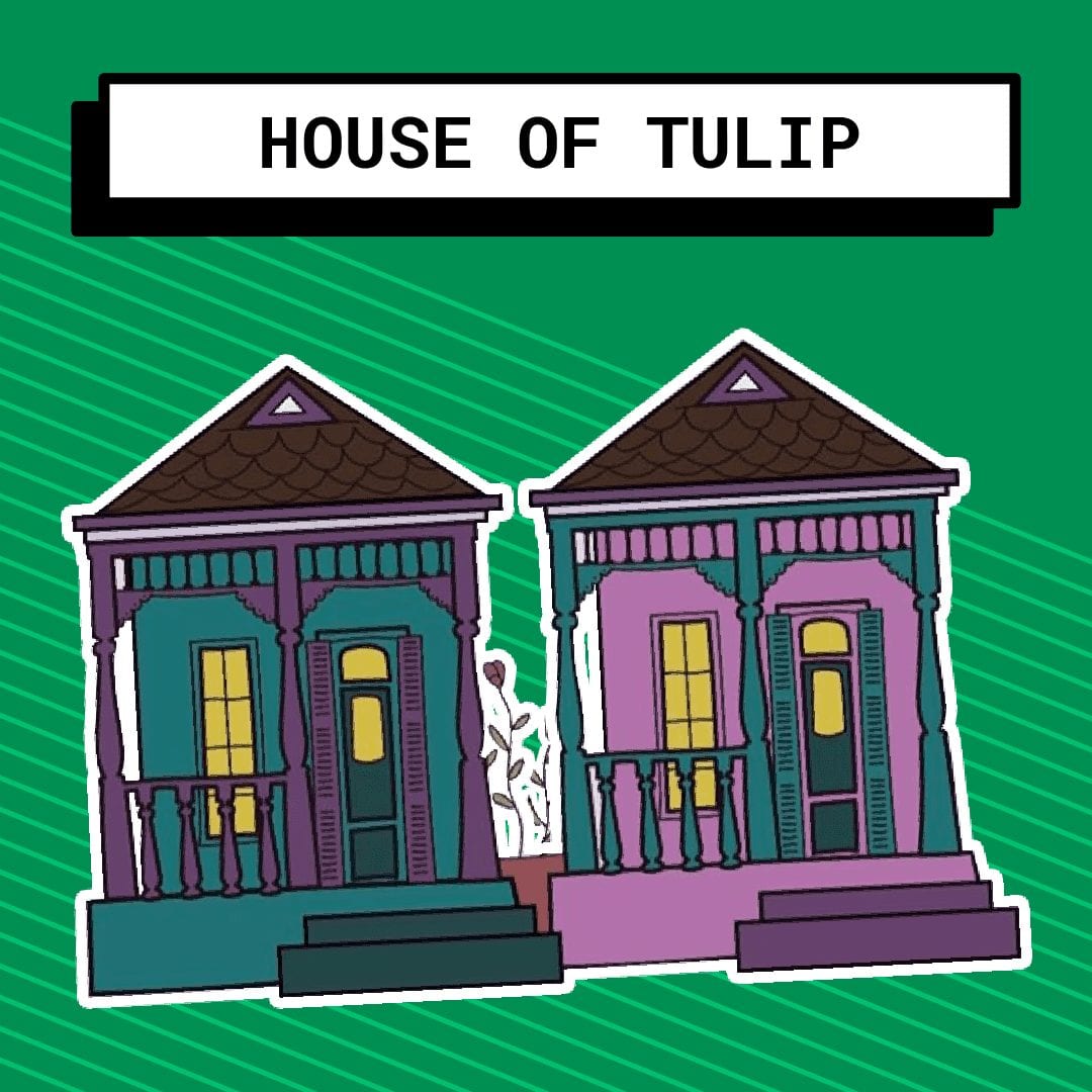 House of Tulip with two houses illustrated