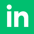 Green LinkedIn Icon Square