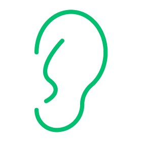 Green Ear Icon