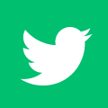 Green Twitter Square Icon