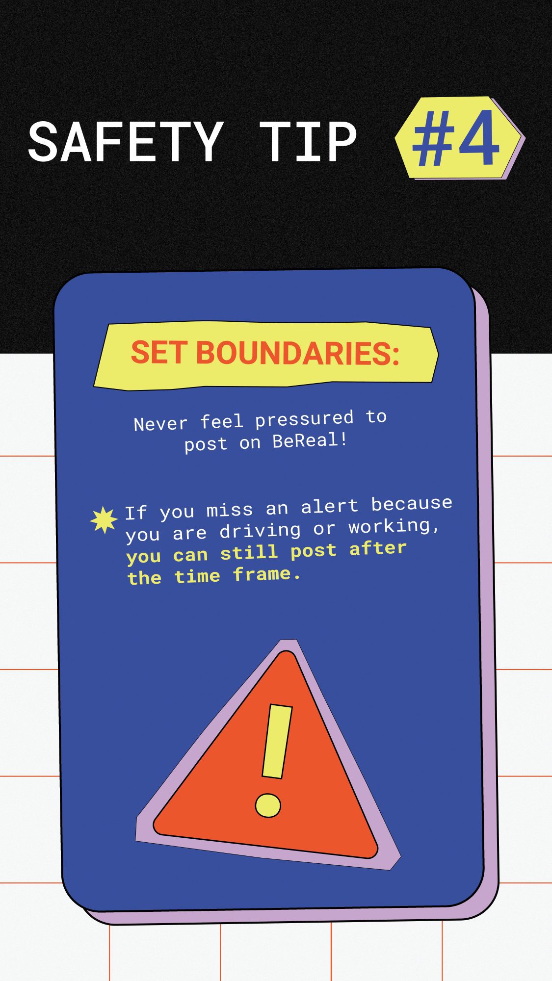 BeReal Safety Tip #4: Set Boundaries.