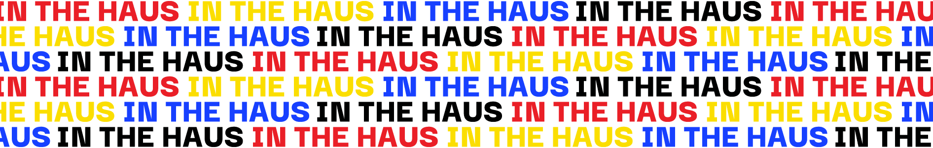 In the Haus typographic pattern